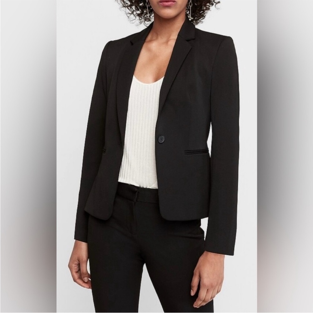 Express Black Tailored Blazer - Picture 6 of 8